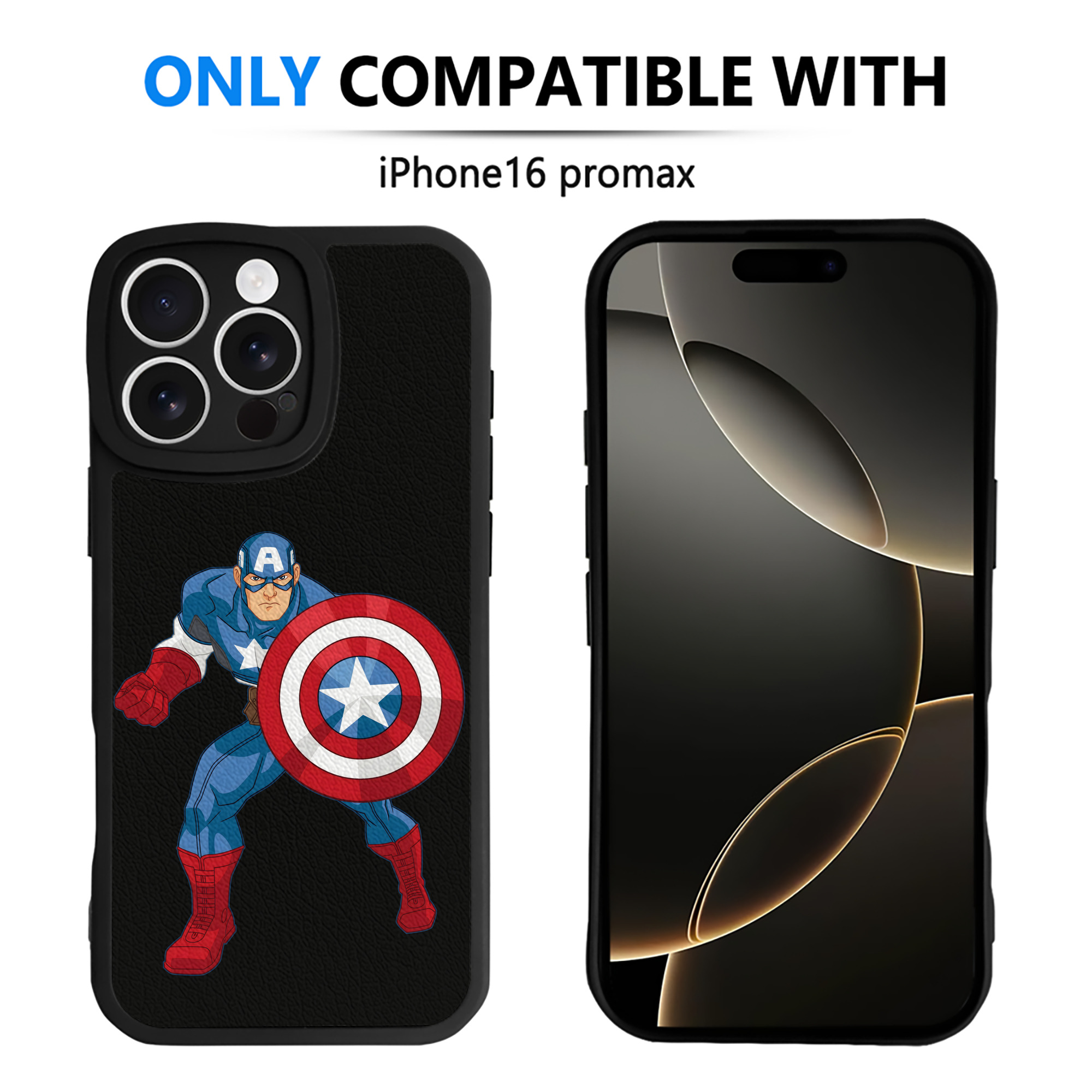 （画像用） アベンジャーズ The Avengers 【iPhone 16シリーズ対応】シリコンスマホケース（レザー調） 材質：シリコン